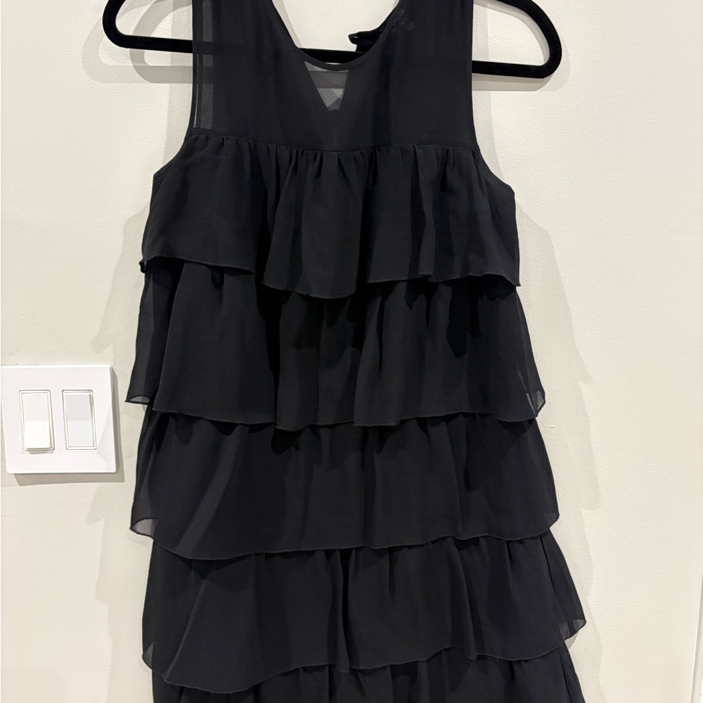 Jacob Black Sheer Detail Dress